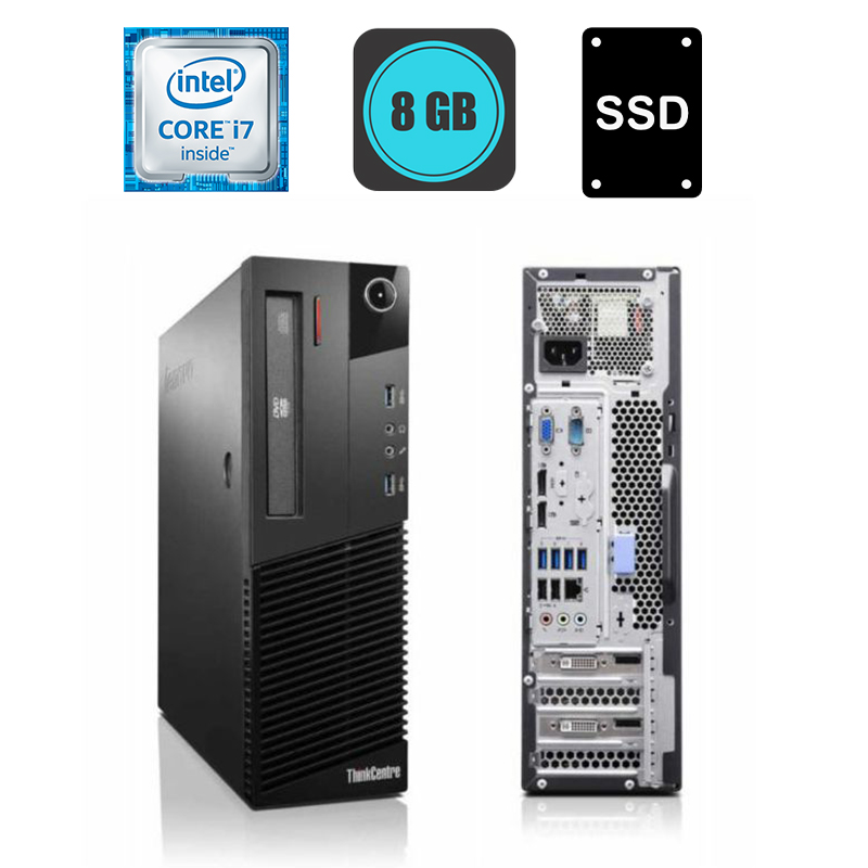 Lenovo ThinkCentre M93p i7-4770, 8GB DDR3, 256GB SSD Lenovo ThinkCentre M93p i7-4770, 8GB DDR3, 256GB SSD